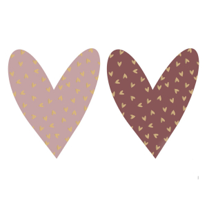 Kadostickers | Heart gold-sweet